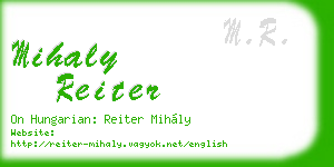 mihaly reiter business card